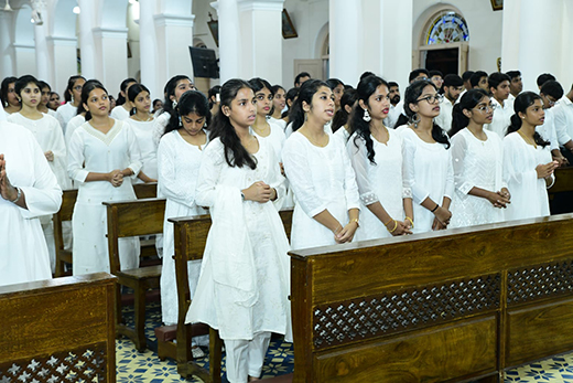 Fifty Children Receive Sacrament of Confirmation at Milagres Church